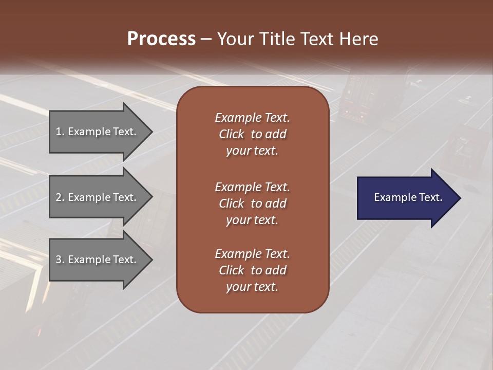 Containers In The Port PowerPoint Template