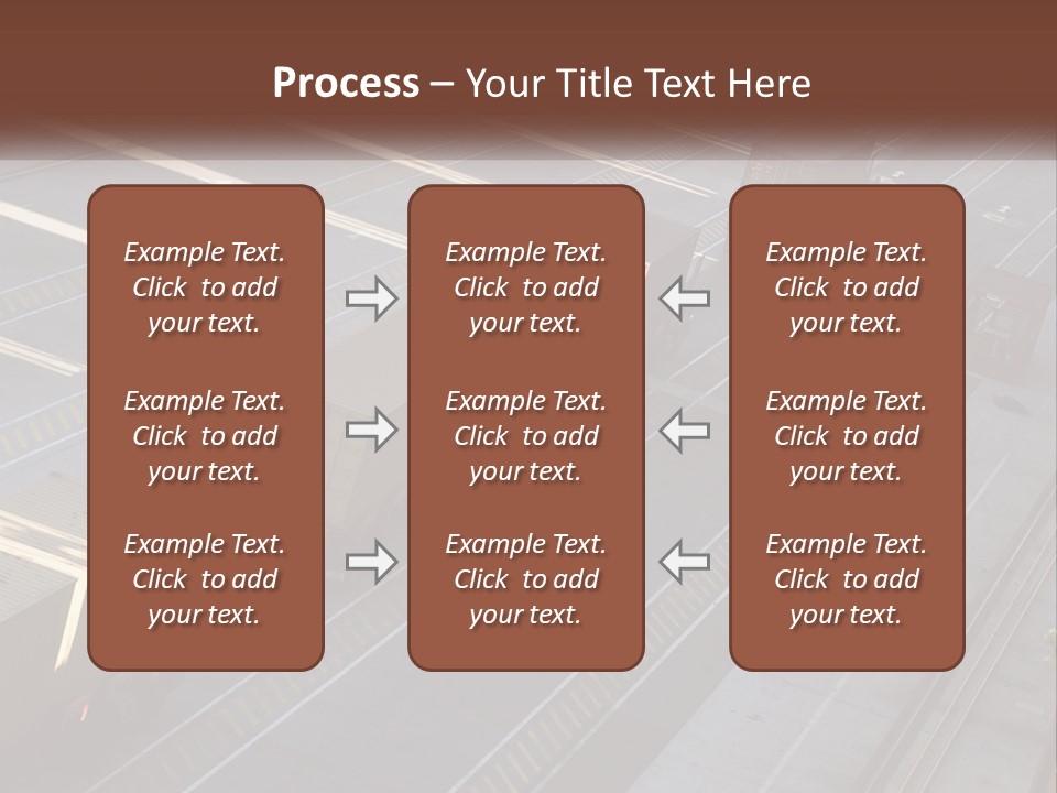 Containers In The Port PowerPoint Template