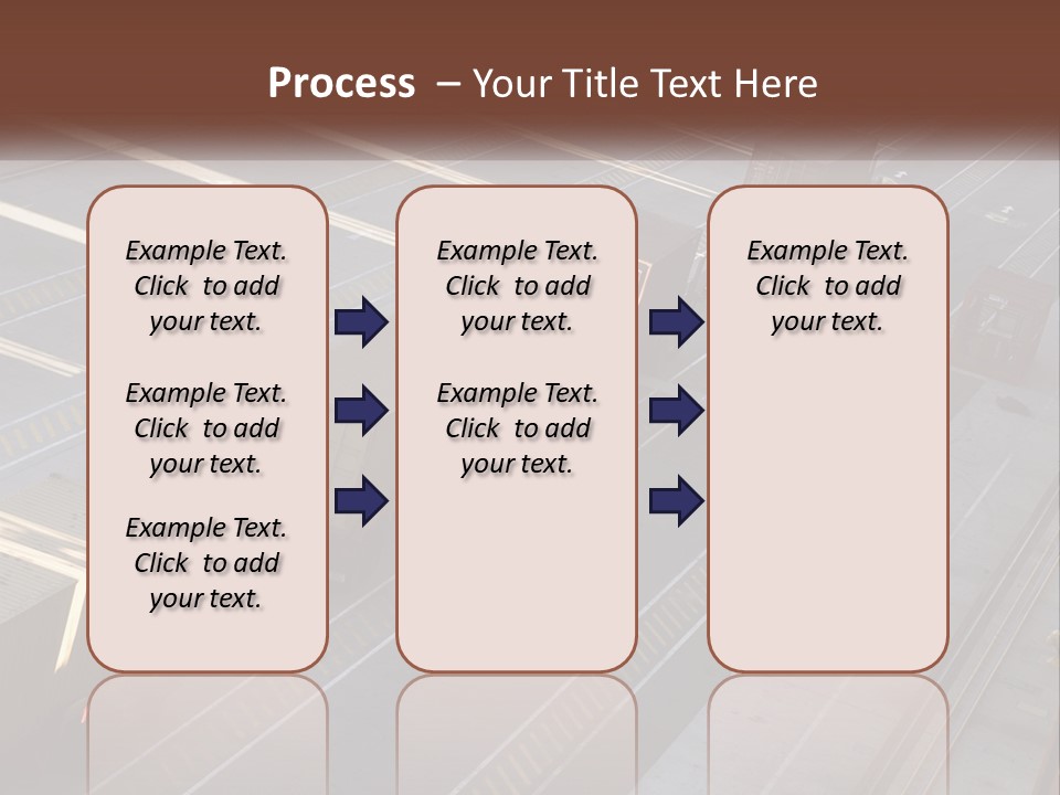 Containers In The Port PowerPoint Template