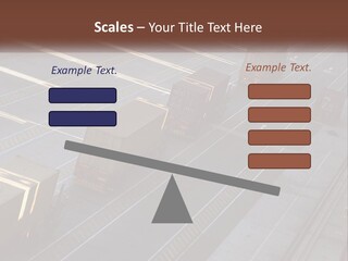 Containers In The Port PowerPoint Template