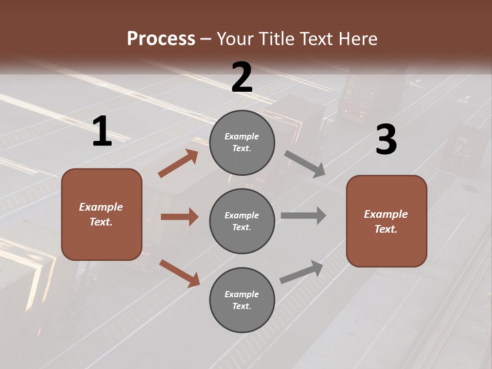 Containers In The Port PowerPoint Template