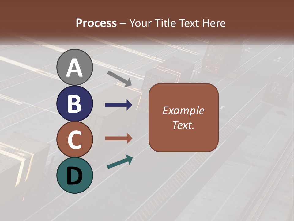 Containers In The Port PowerPoint Template