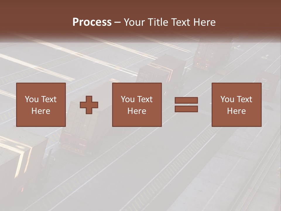 Containers In The Port PowerPoint Template