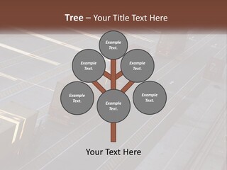 Containers In The Port PowerPoint Template