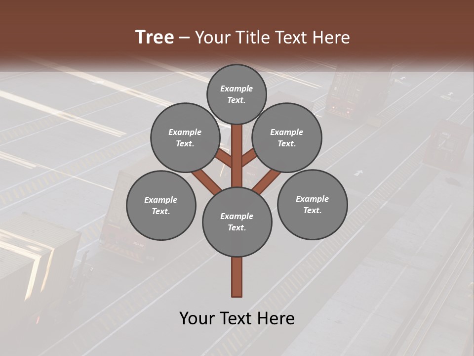 Containers In The Port PowerPoint Template