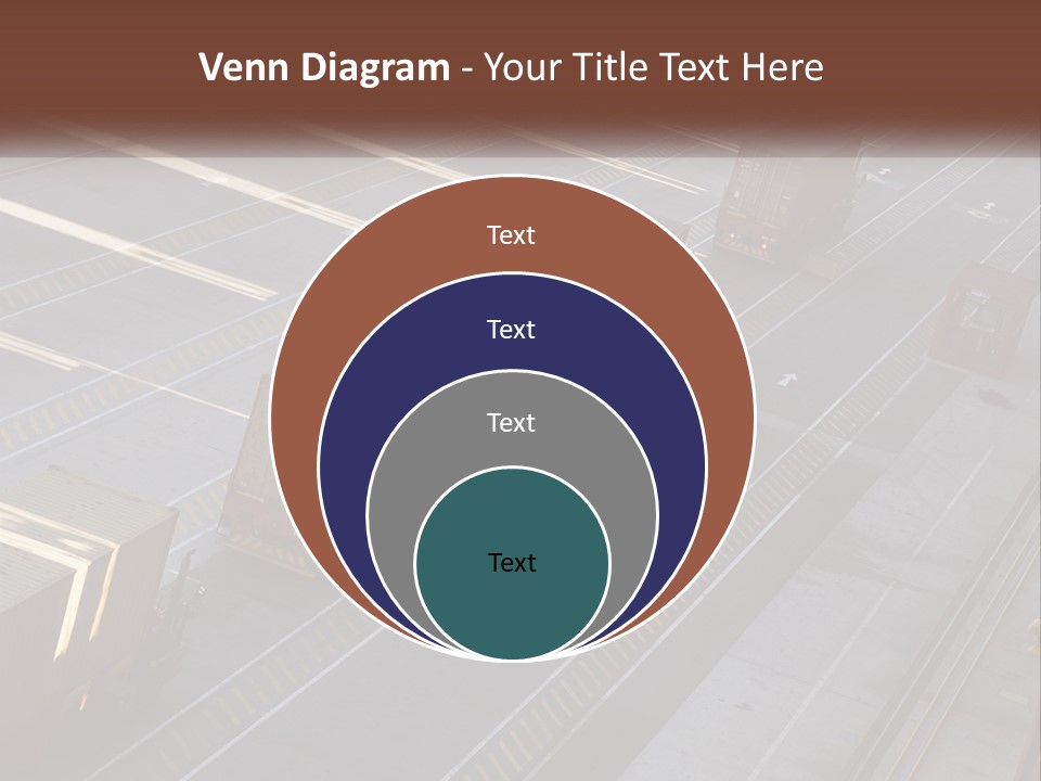 Containers In The Port PowerPoint Template