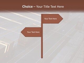 Containers In The Port PowerPoint Template