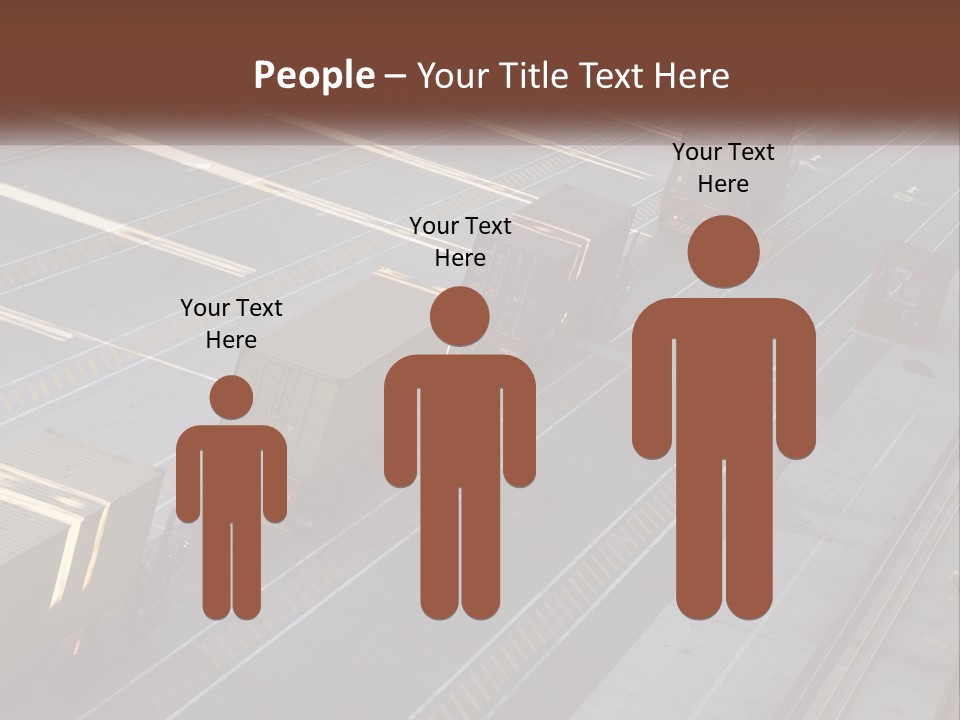 Containers In The Port PowerPoint Template