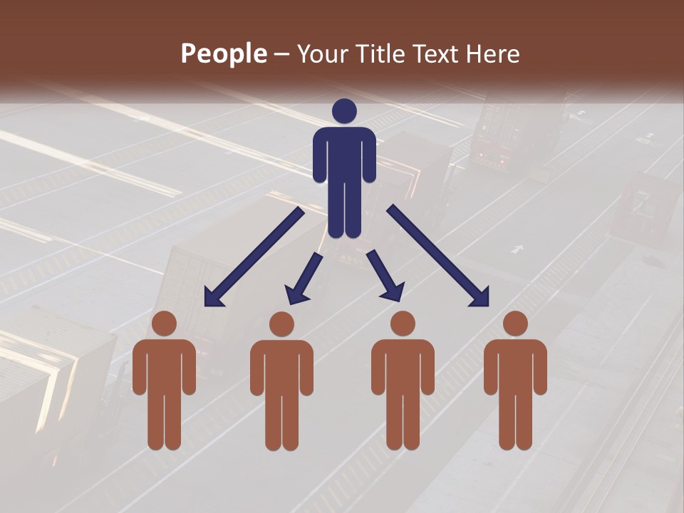 Containers In The Port PowerPoint Template