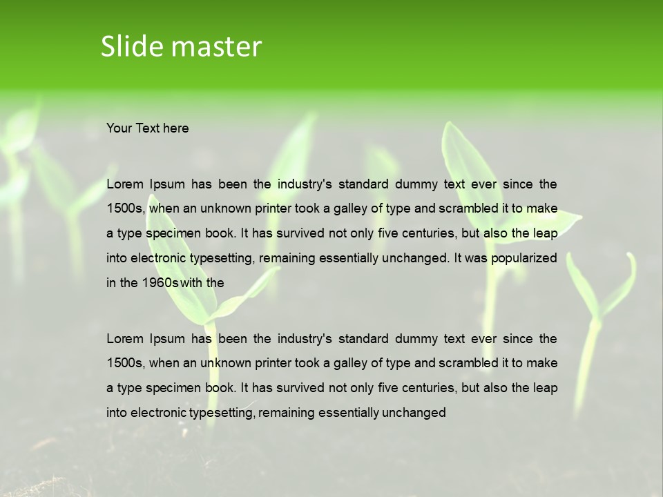 Seed Growth PowerPoint Template