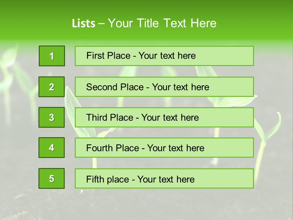 Seed Growth PowerPoint Template