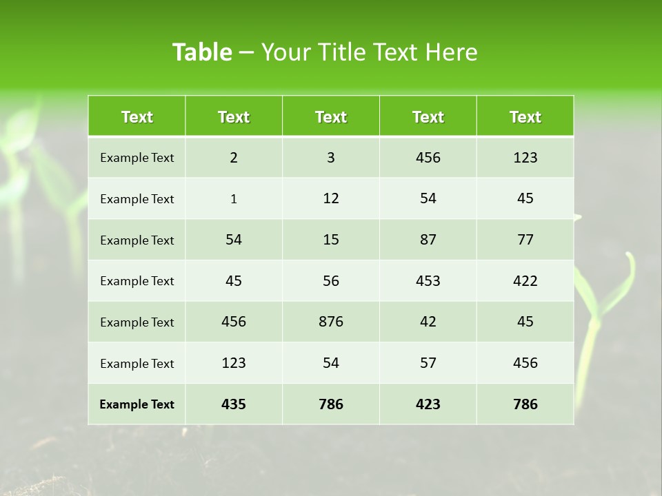 Seed Growth PowerPoint Template