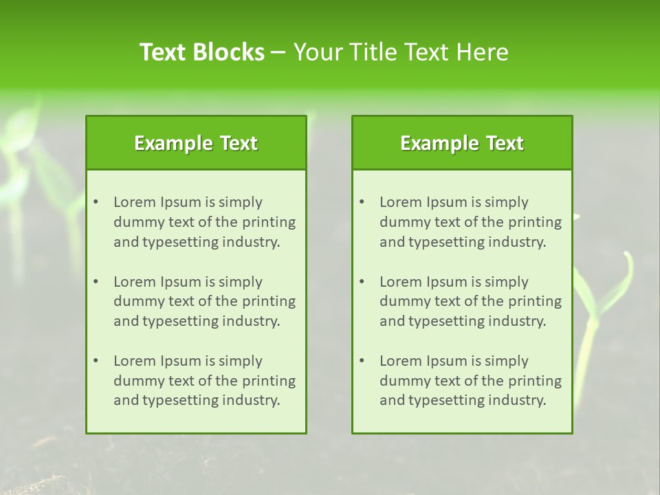 Seed Growth PowerPoint Template