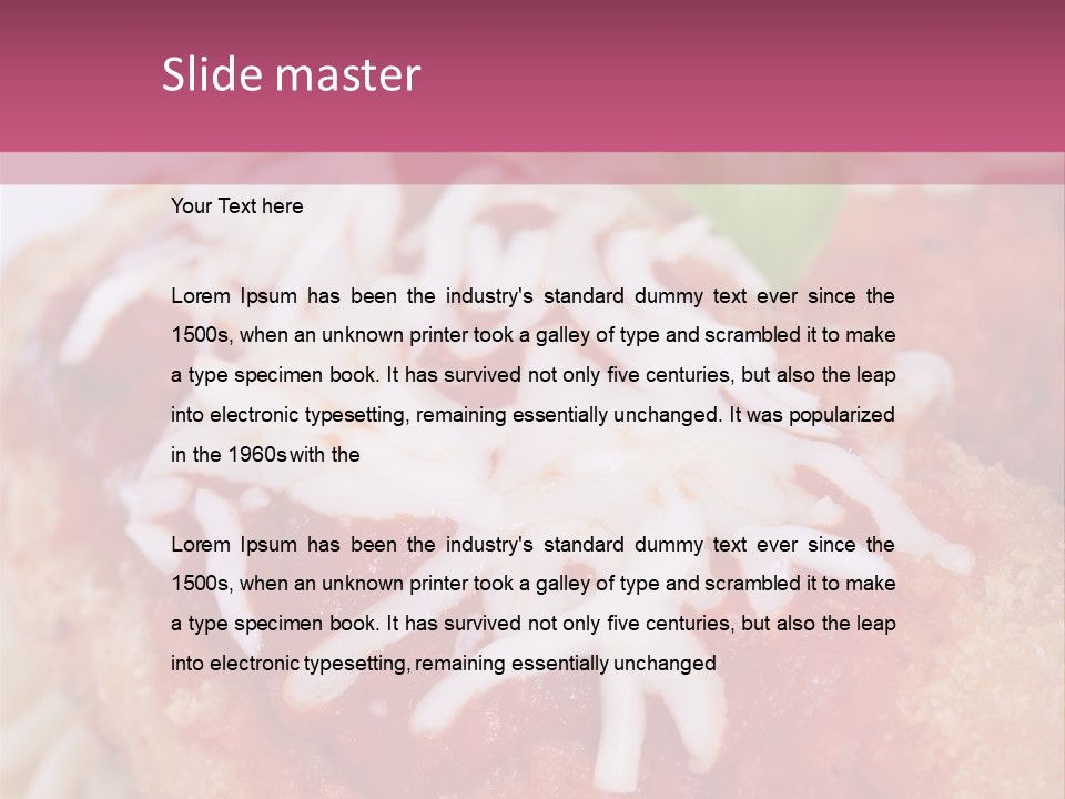 Meat In Batter PowerPoint Template