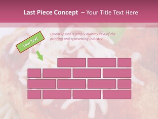 Meat In Batter PowerPoint Template