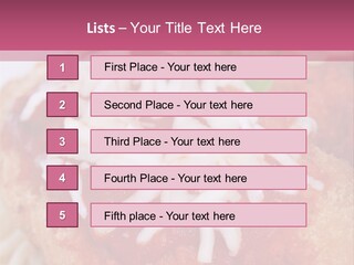 Meat In Batter PowerPoint Template