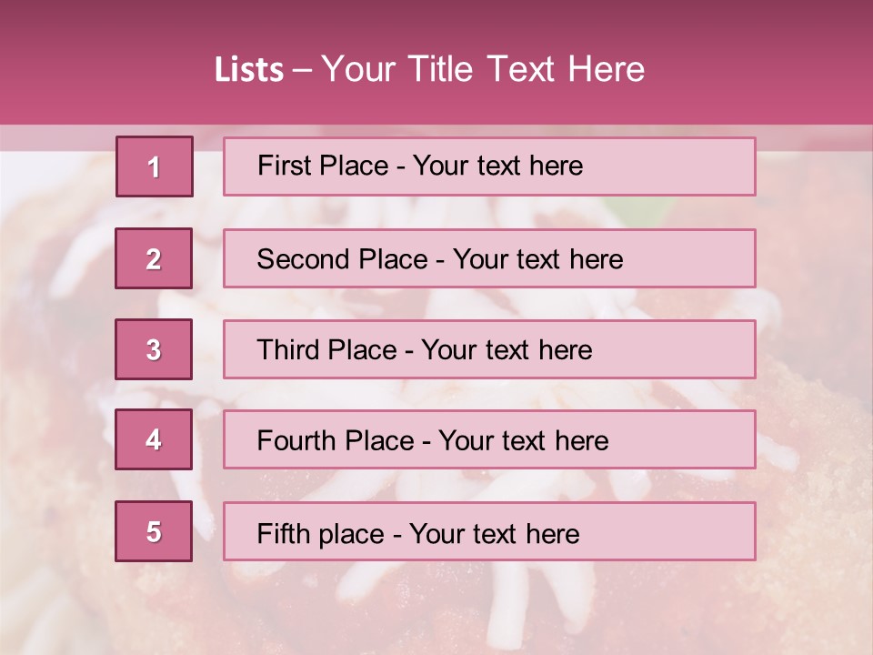 Meat In Batter PowerPoint Template