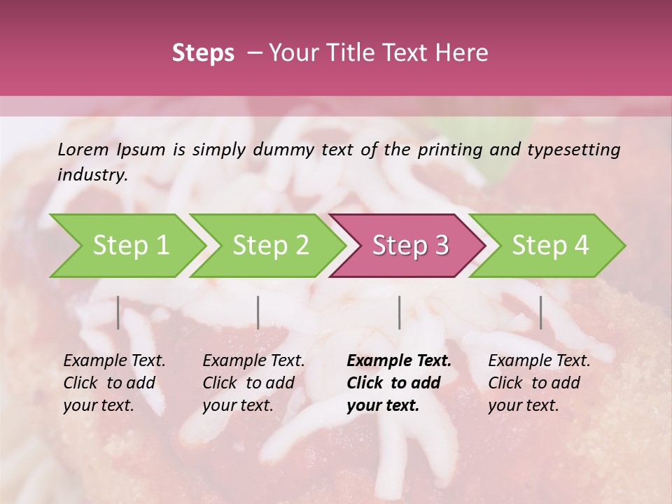 Meat In Batter PowerPoint Template