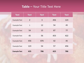 Meat In Batter PowerPoint Template