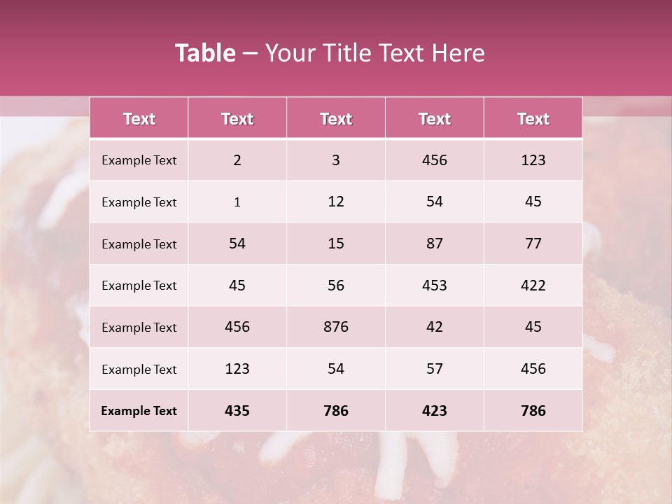 Meat In Batter PowerPoint Template