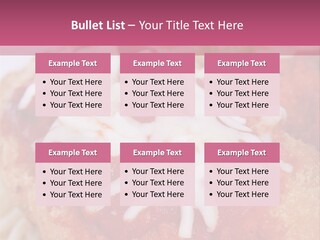 Meat In Batter PowerPoint Template