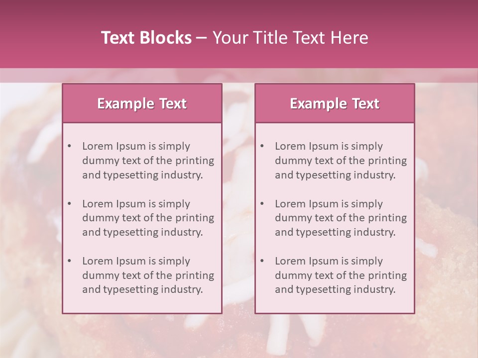 Meat In Batter PowerPoint Template