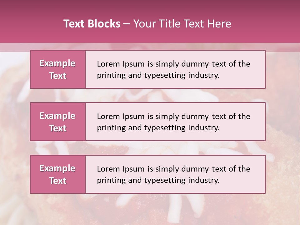 Meat In Batter PowerPoint Template