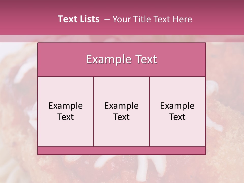 Meat In Batter PowerPoint Template