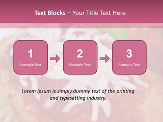 Meat In Batter PowerPoint Template