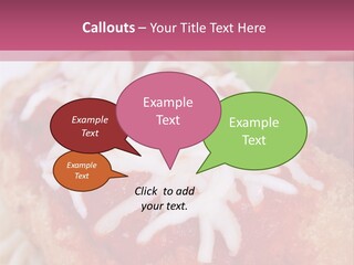 Meat In Batter PowerPoint Template