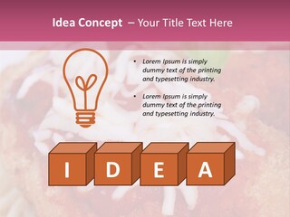 Meat In Batter PowerPoint Template