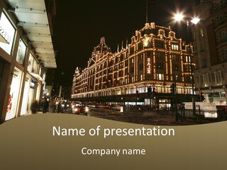 Night City PowerPoint Template