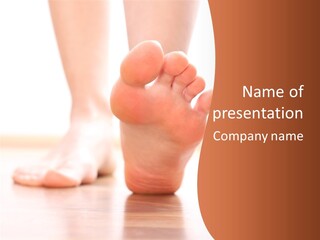 Foot Without Fungus PowerPoint Template