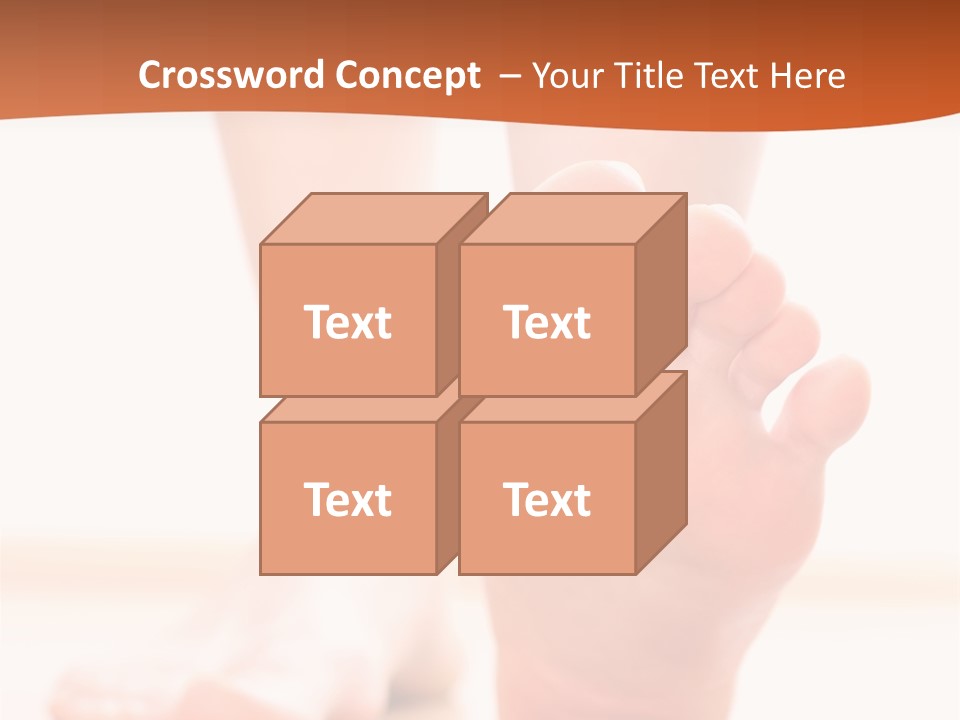 Foot Without Fungus PowerPoint Template