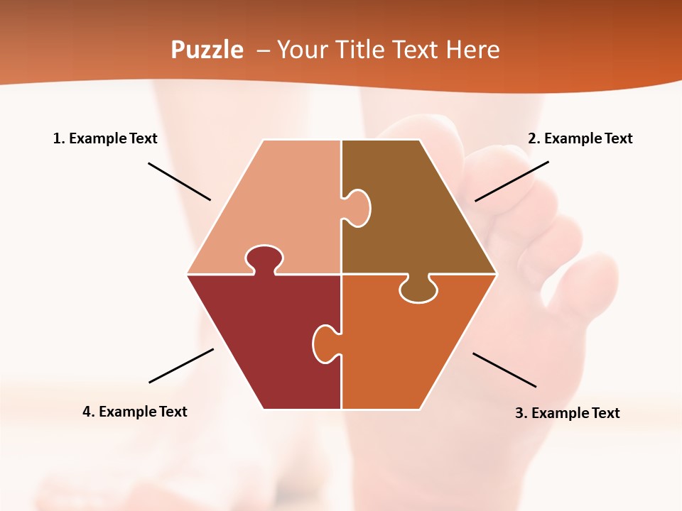Foot Without Fungus PowerPoint Template