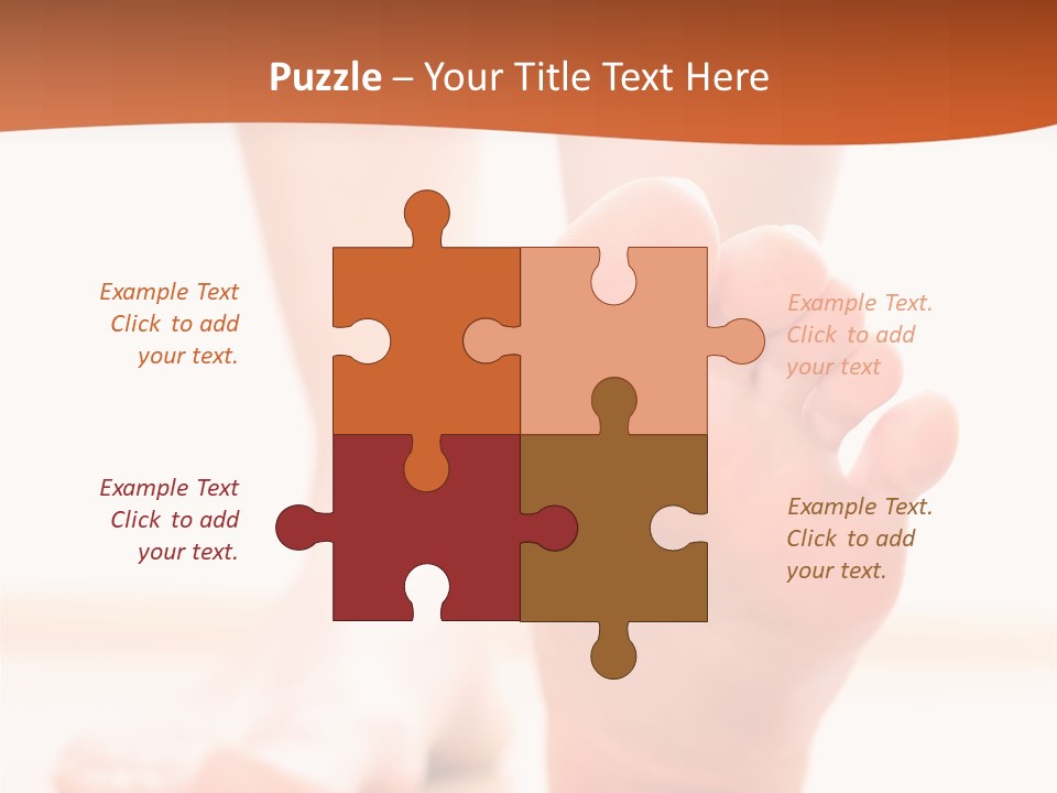 Foot Without Fungus PowerPoint Template