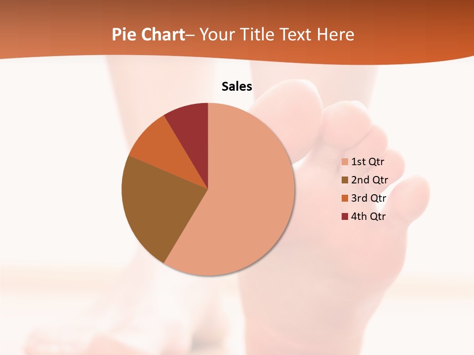 Foot Without Fungus PowerPoint Template