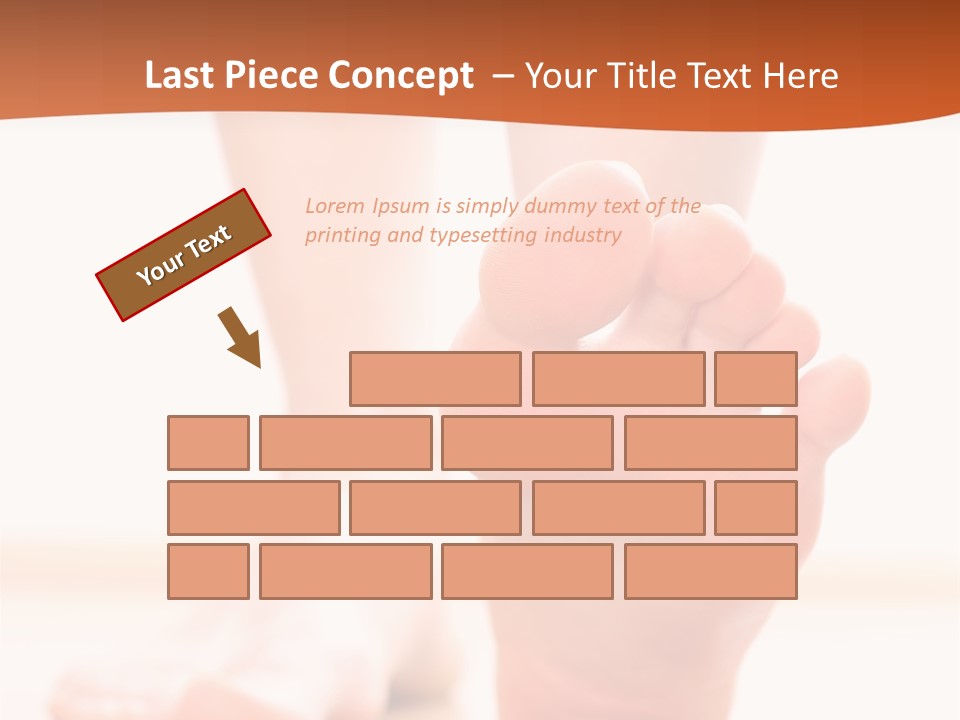 Foot Without Fungus PowerPoint Template