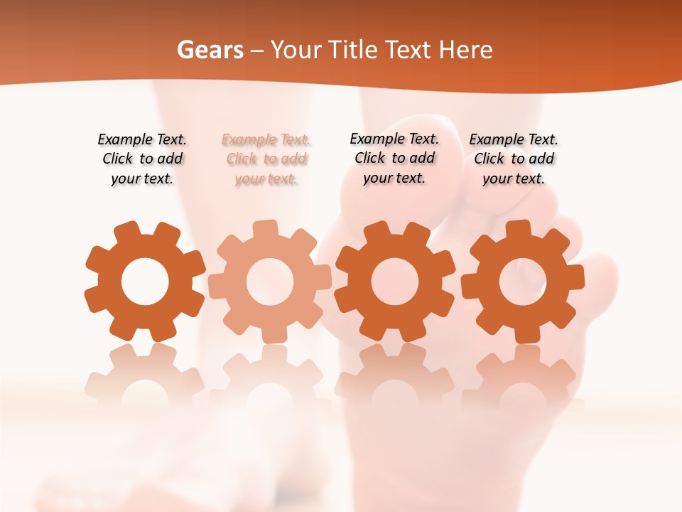 Foot Without Fungus PowerPoint Template