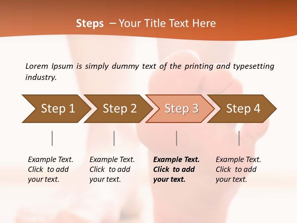 Foot Without Fungus PowerPoint Template