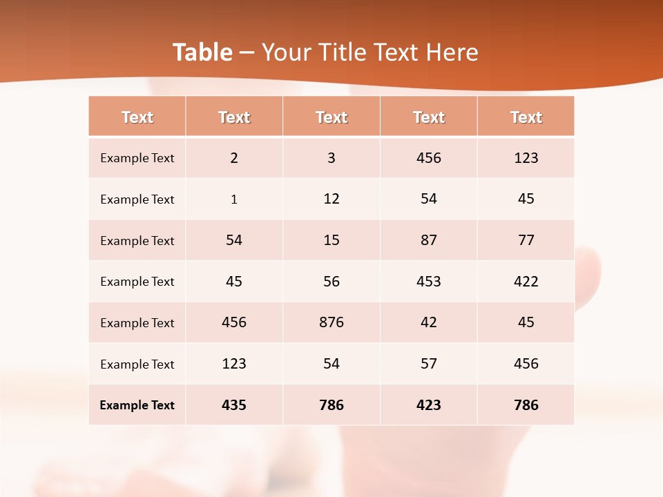 Foot Without Fungus PowerPoint Template