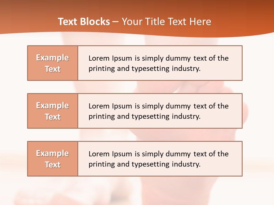 Foot Without Fungus PowerPoint Template