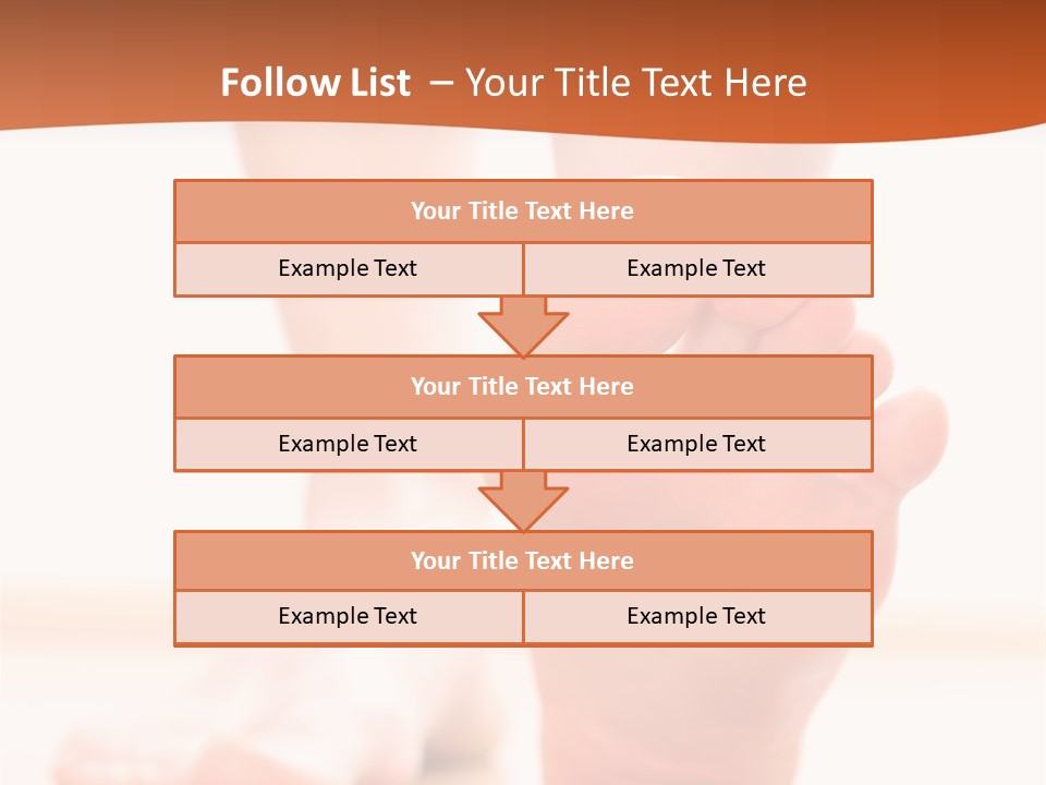 Foot Without Fungus PowerPoint Template