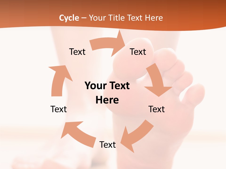 Foot Without Fungus PowerPoint Template