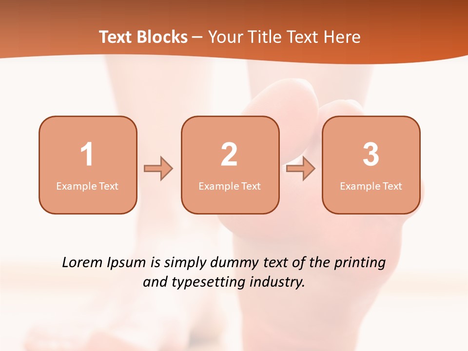 Foot Without Fungus PowerPoint Template