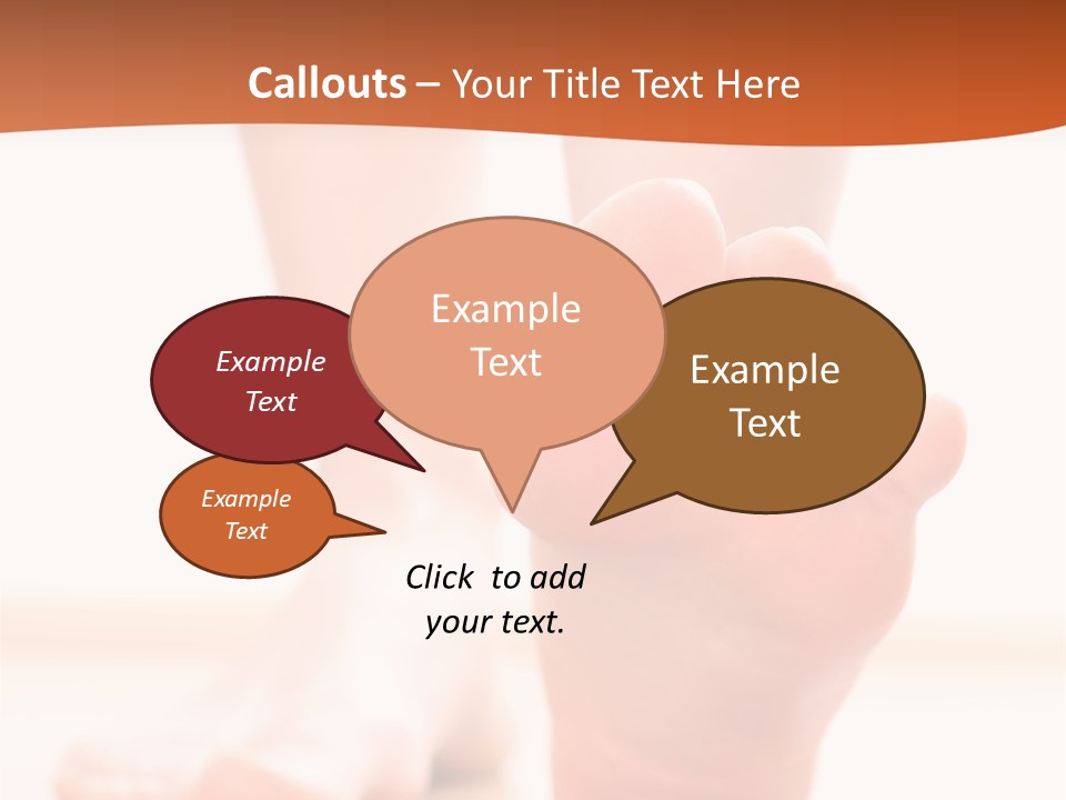 Foot Without Fungus PowerPoint Template