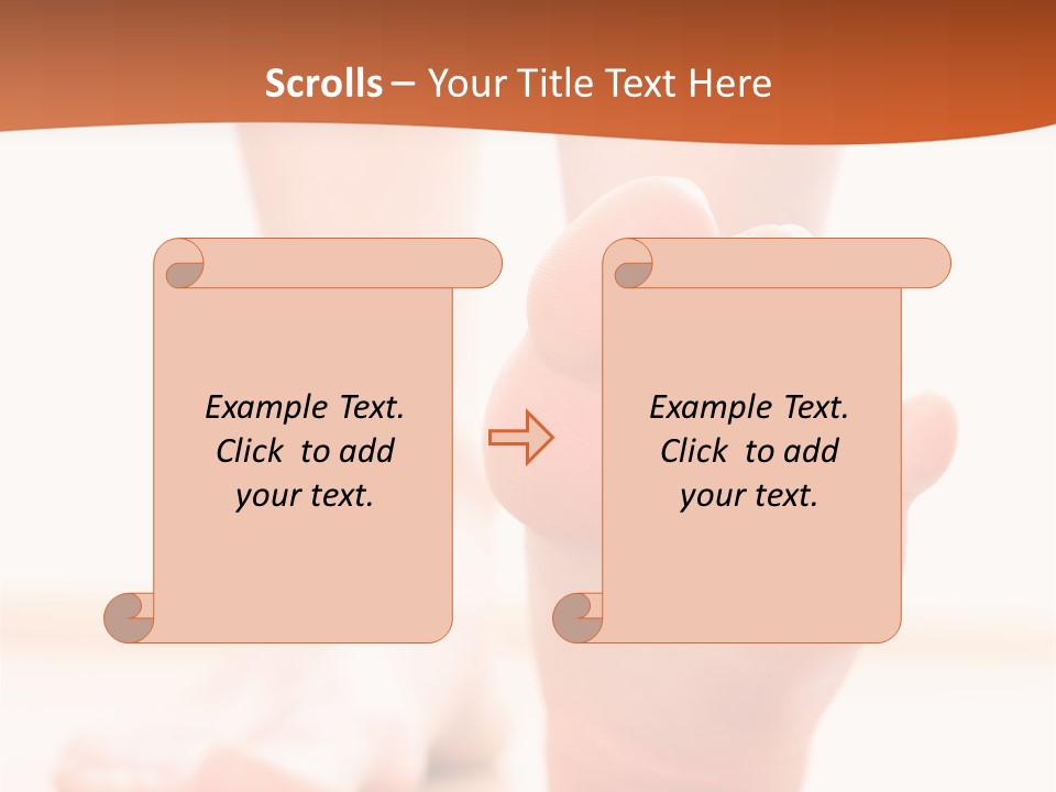 Foot Without Fungus PowerPoint Template