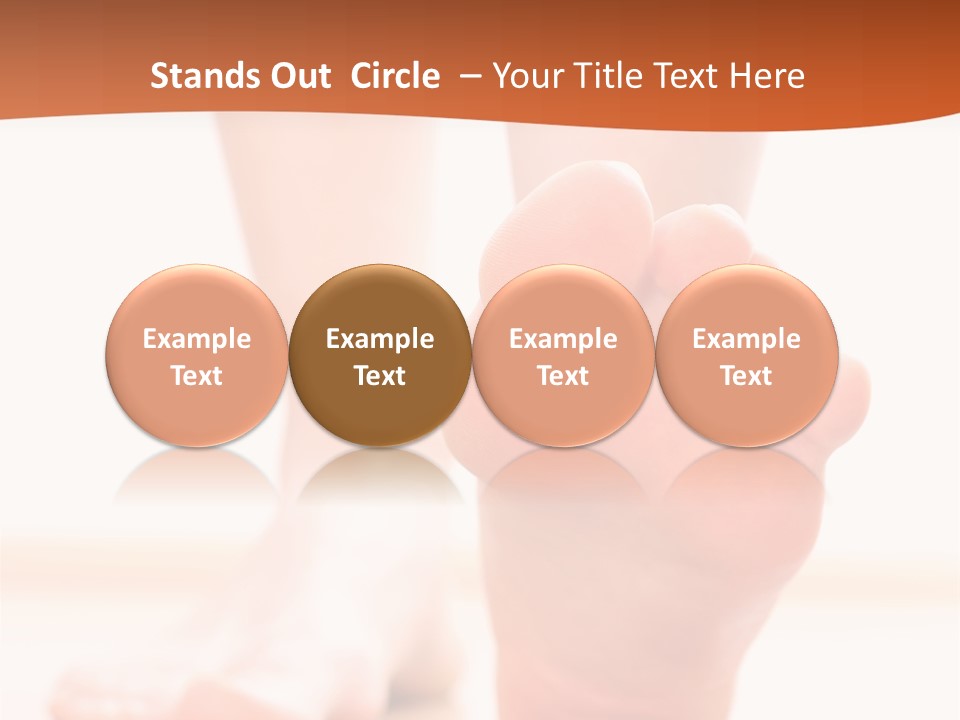 Foot Without Fungus PowerPoint Template