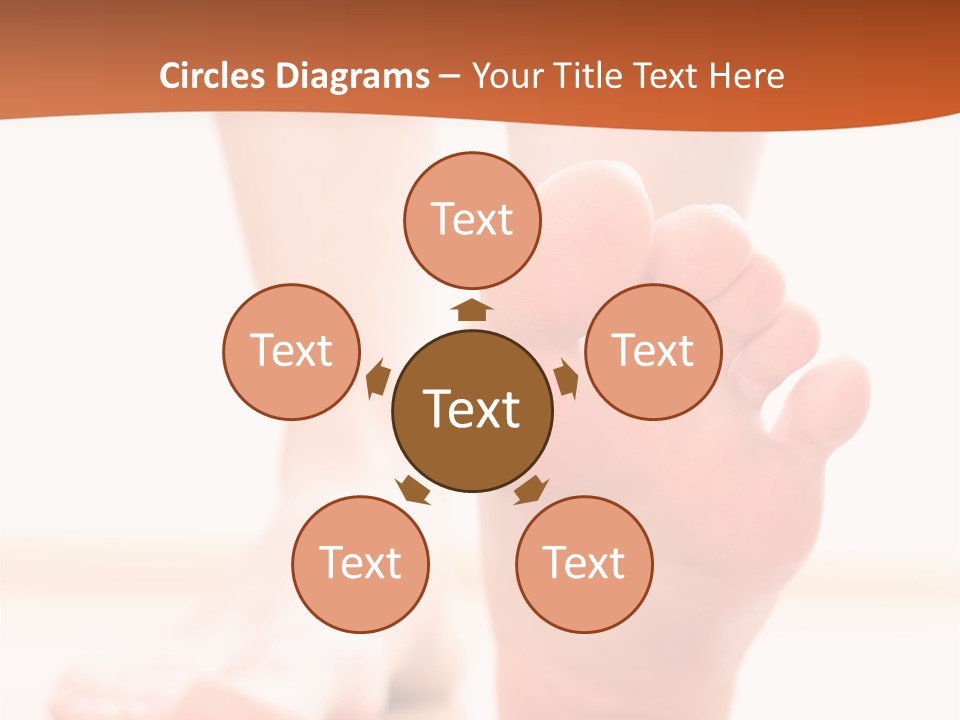 Foot Without Fungus PowerPoint Template