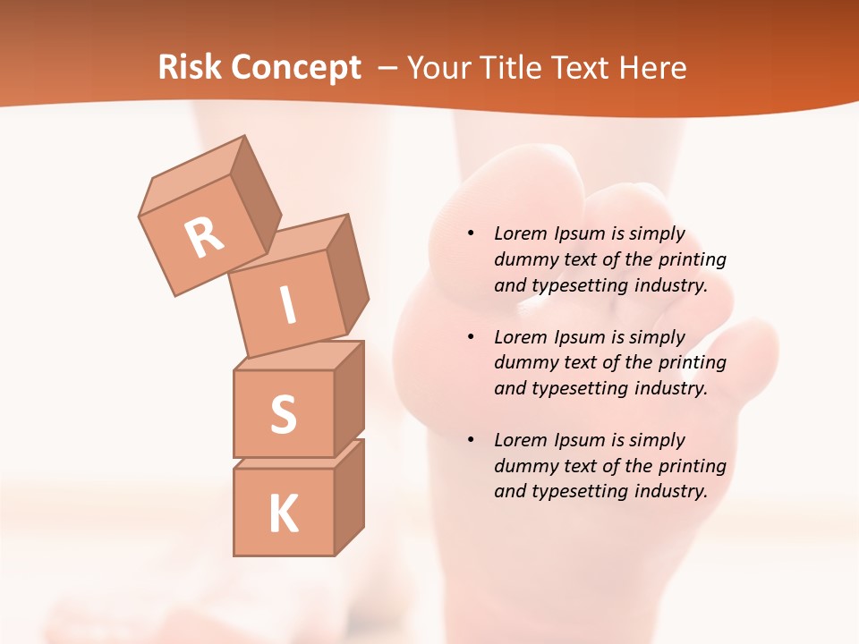 Foot Without Fungus PowerPoint Template